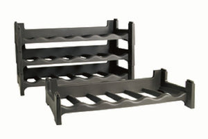 CANTINA CANTINETTA IN PLASTICA PORTABOTTIGLIE PER 60 BOTTIGLIE VINO 60x30x12H (10 pezzi) IMPILABILE