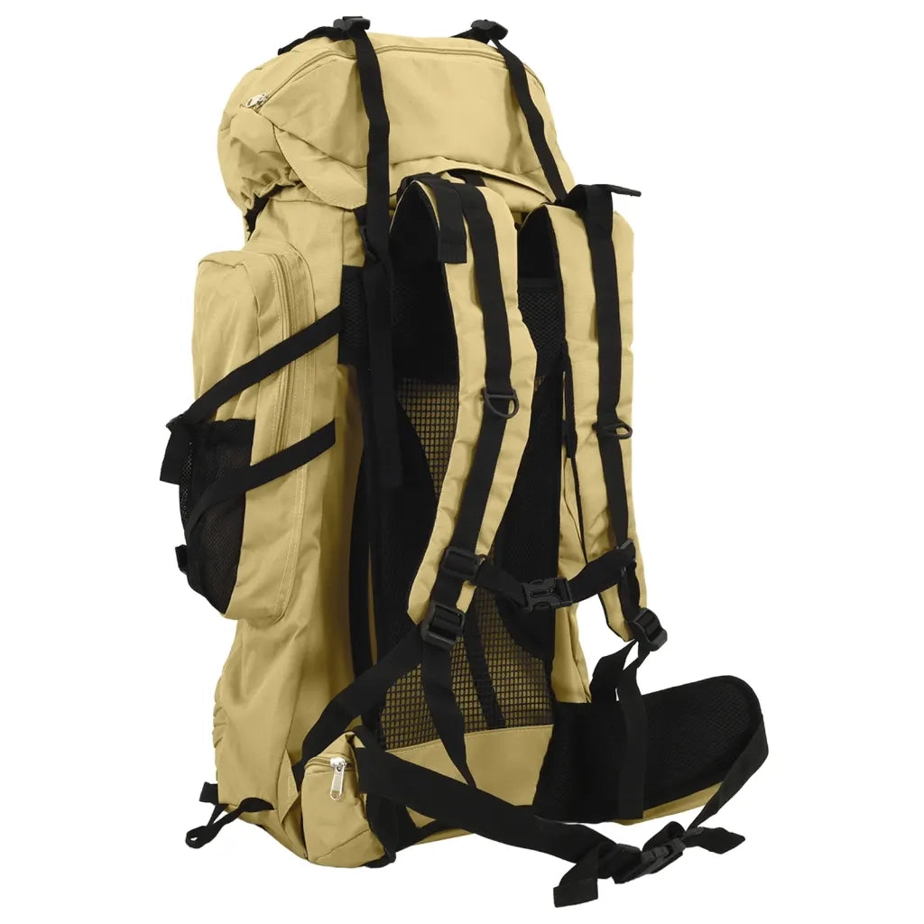 vidaXL Zaino da Trekking Cachi 100 L in Tessuto Oxford