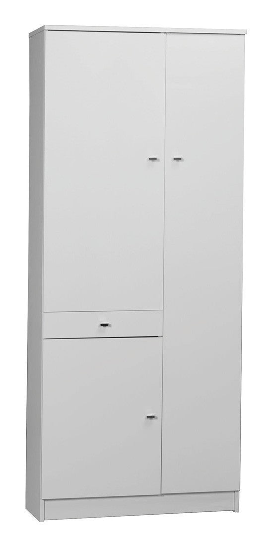 MOBILE BIANCO LACCATO BIANCO  3A+1C CM.77X34X183H