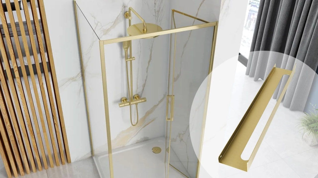 Mensola Da Bagno Sf02 60cm Gold Brush