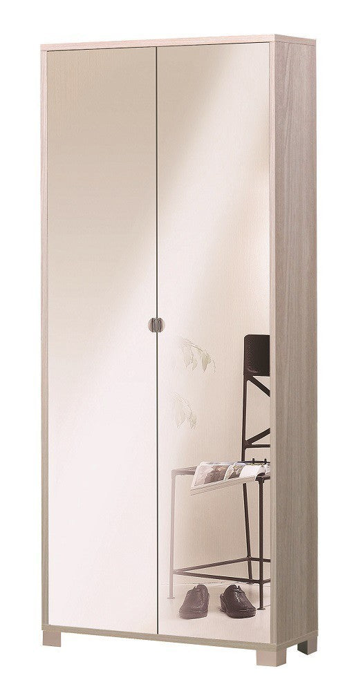 KIT ARMADIO 2 ANTE CON SPECCHIO FRONTALE INCLUSO H190 L83 P29 Cm FINITURA OLMO SARMOG 747spk