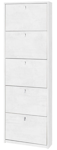 KIT SCARPIERA 5 ANTE A RIBALTA H190 L63 P18 Cm FINITURA OBIANCO OSSIDO SARMOG Sk555k