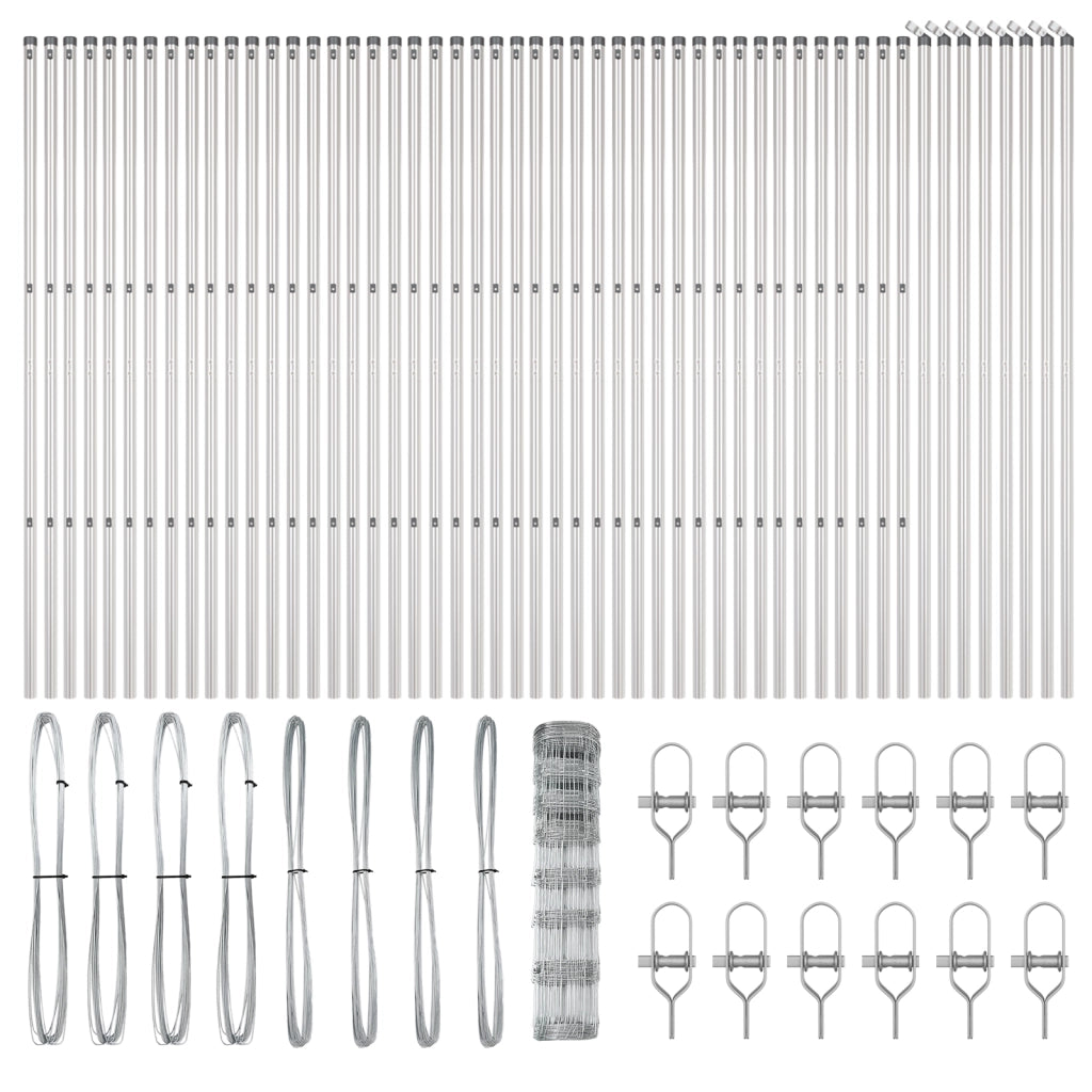 Recinzione da Campo 1x100 m Acciaio Galvanizzato