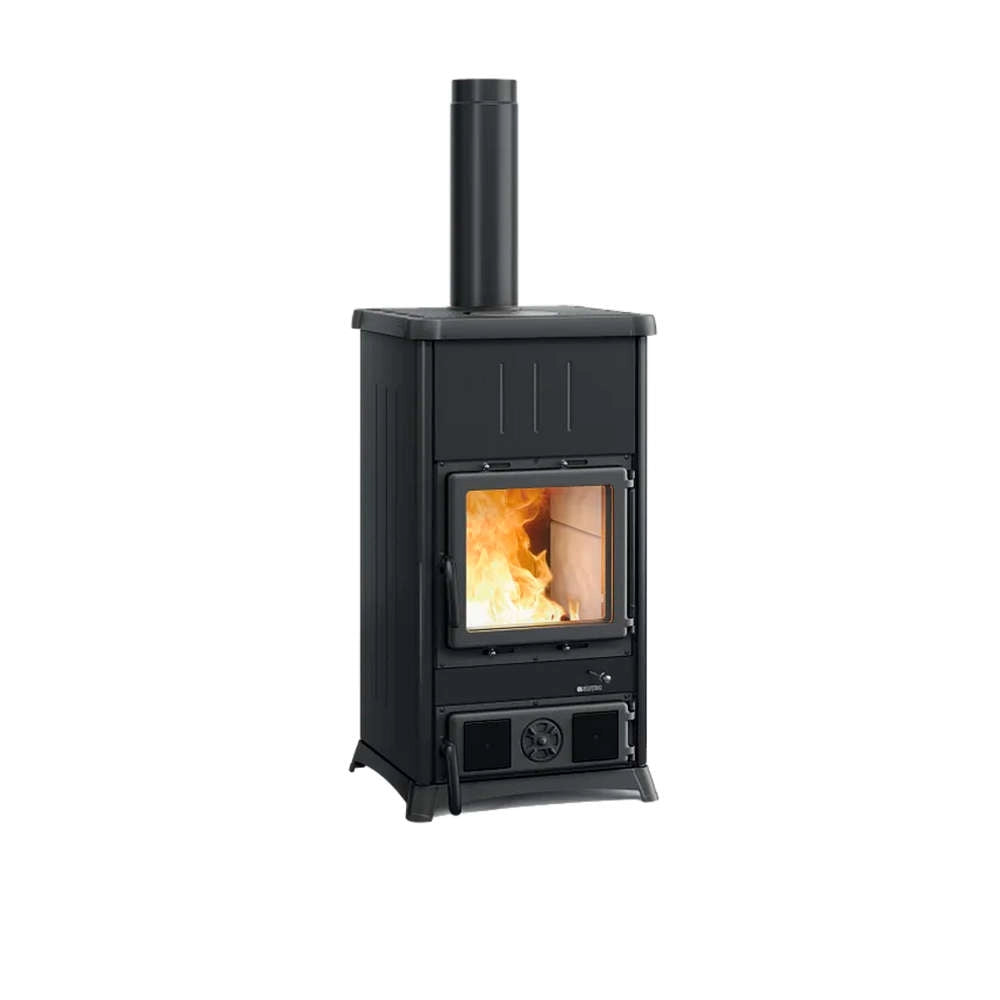 Stufa a Legna con Sistema di Recupero Calore Nordica Concita 2.0 Steel