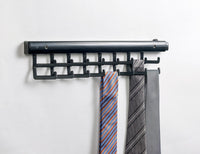 PORTACRAVATTE 16 GANCI IN PLASTICA MM.375X3,5X80H