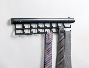 PORTACRAVATTE 16 GANCI IN PLASTICA MM.375X3,5X80H