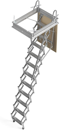 SCALA RETRATTILE A PANTOGRAFO PER SOFFITTA 80X90 H300 IN ACCIAIO SCARI PANTO