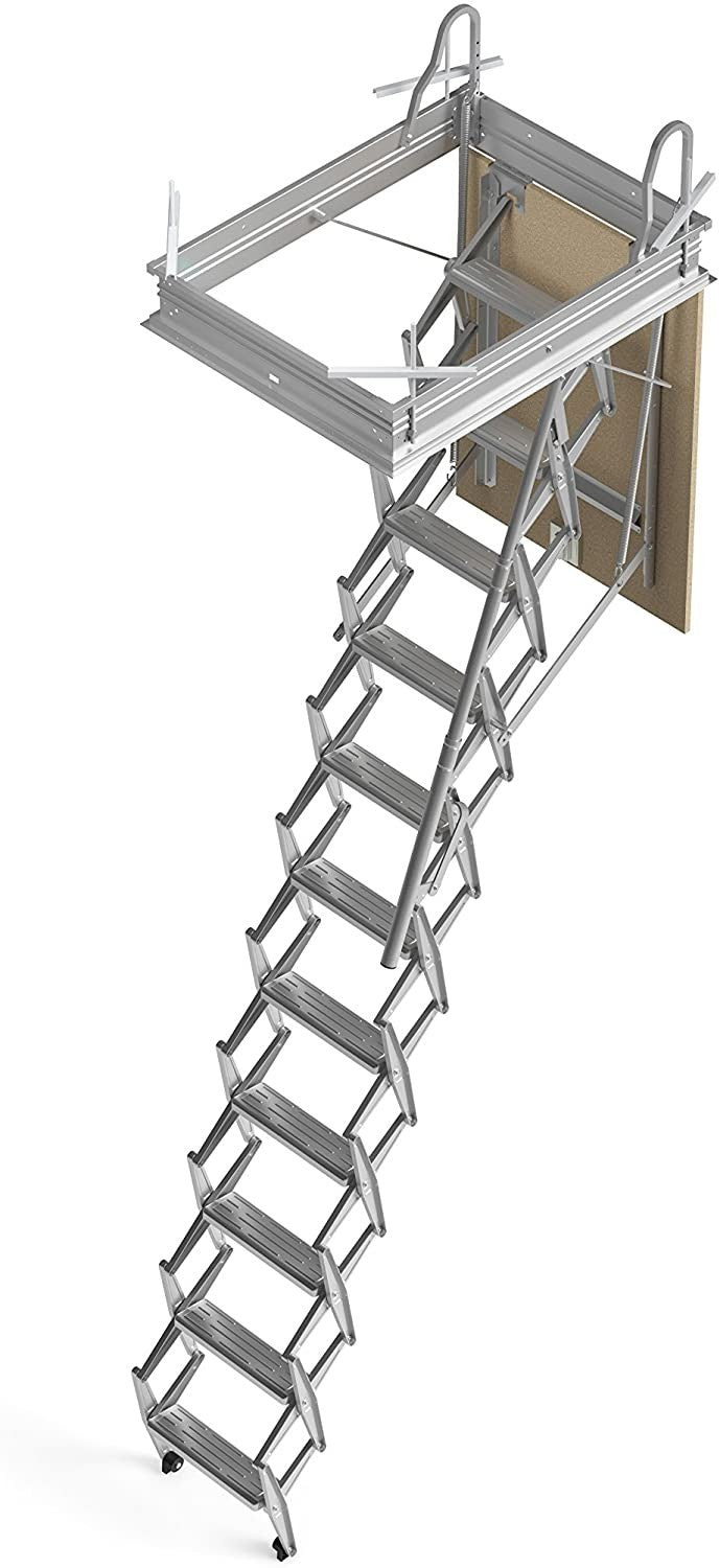 SCALA RETRATTILE A PANTOGRAFO PER SOFFITTA 80X90 H300 IN ACCIAIO SCARI PANTO