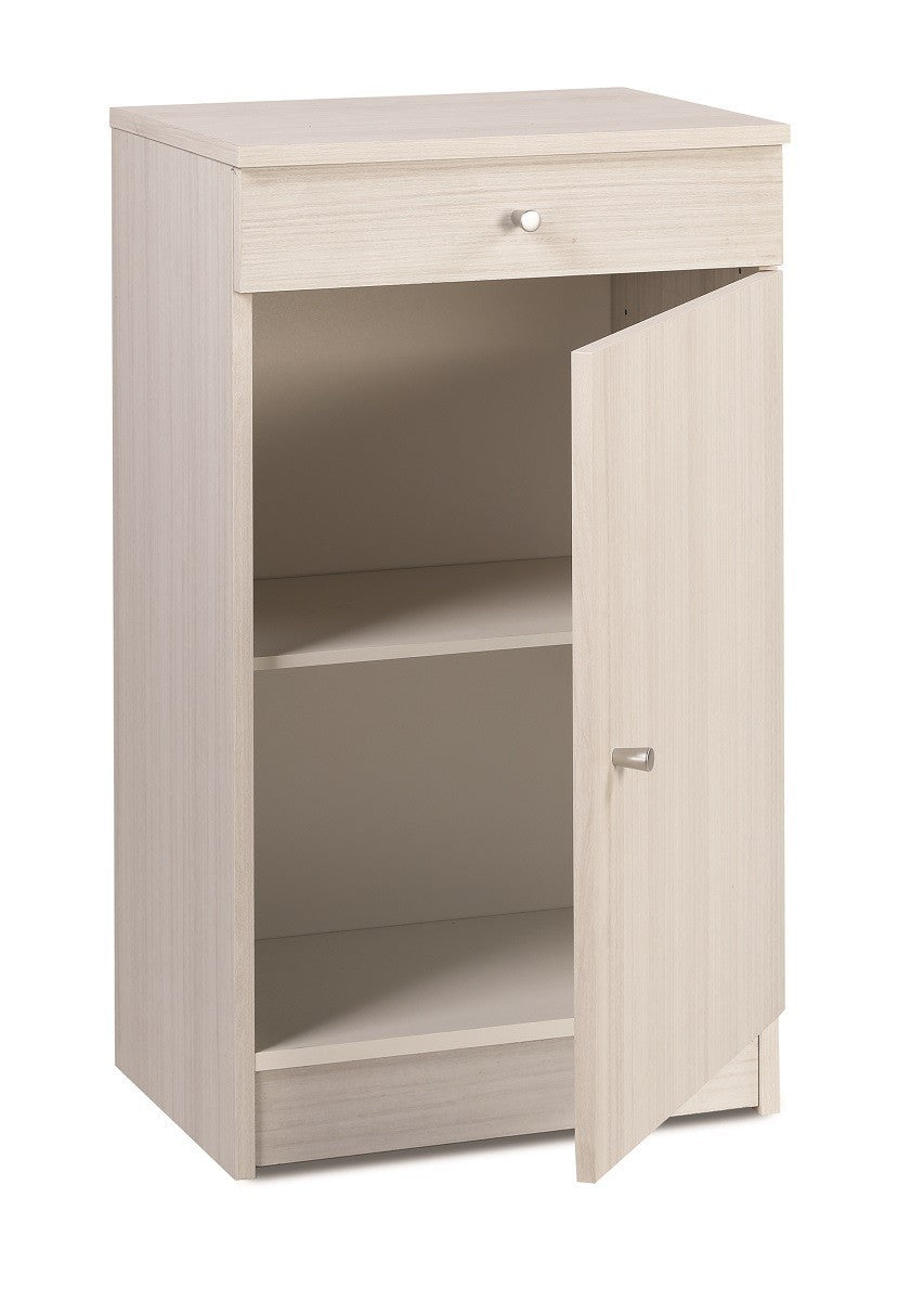 Mobile Multiuso 1 anta 1 cassetto e 1 Ripiano interno H80 L46 P34 colore Eucalipto 222k Sarmog