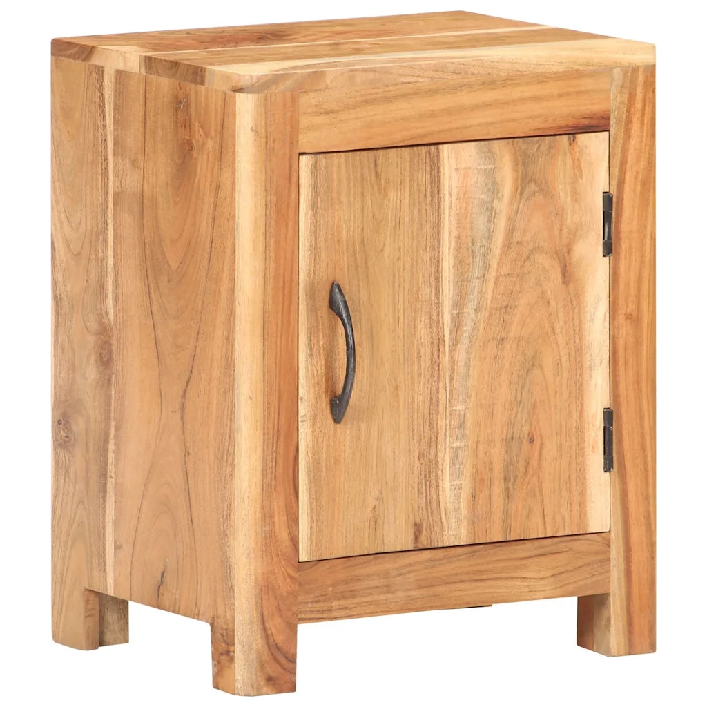 Comodino 40x30x50 cm in Legno Massello di Acacia cod mxl 30178