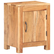 Comodino 40x30x50 cm in Legno Massello di Acacia cod mxl 30178