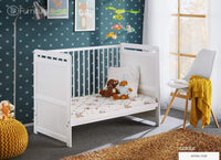 Lettino Culla bambini neonati 3 posizioni Cm 124 x 67 x 57H colore Bianco