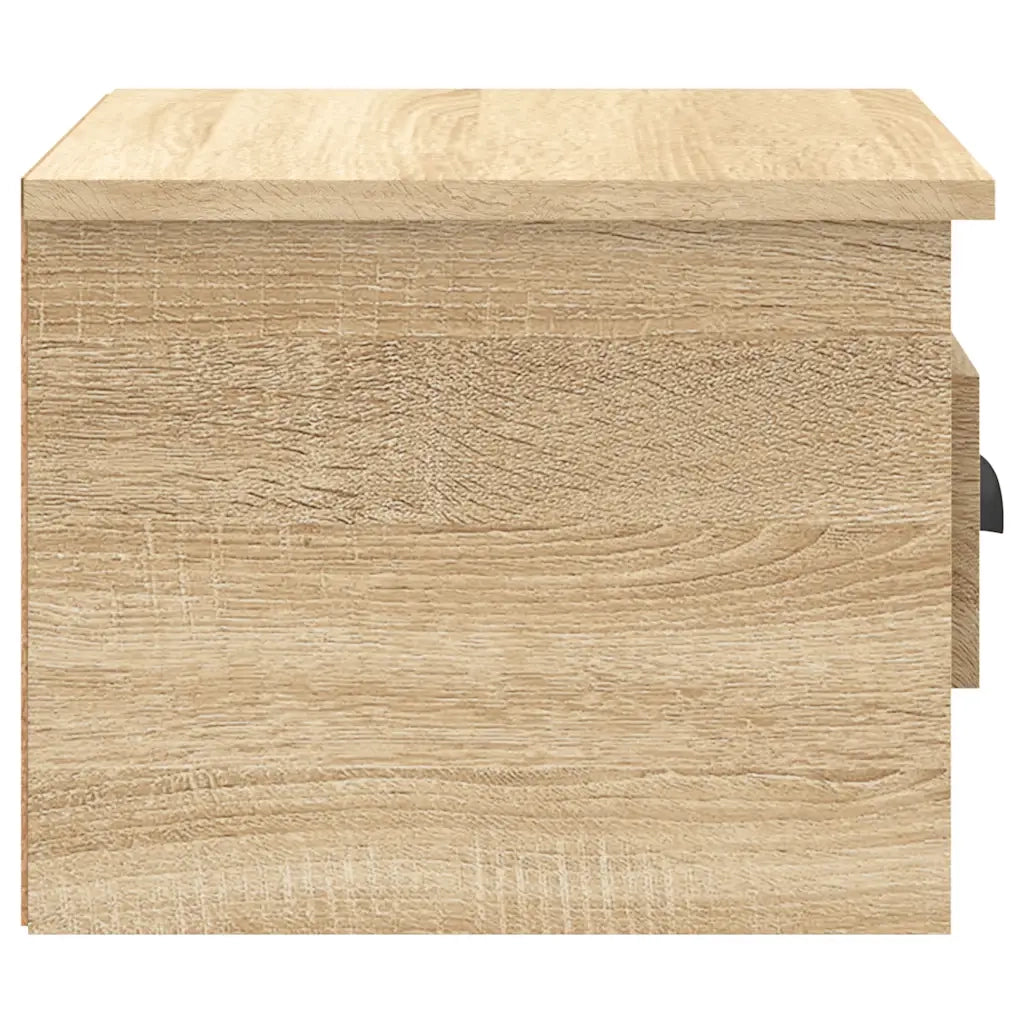 Set di 2 Comodini | Armadio da Notte | Mobiletto da notte a Parete Rovere Sonoma 41,5x36x28 cm
