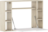Mobile Mensola Scrivania pieghevole  rovere bianco 94 x 62h x 20cm(chiuso) 62(aperto)