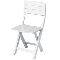 Sedia pieghevole in resina mod. Gilda bianca pz.04