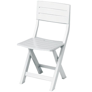 Sedia pieghevole in resina mod. Gilda bianca pz.04