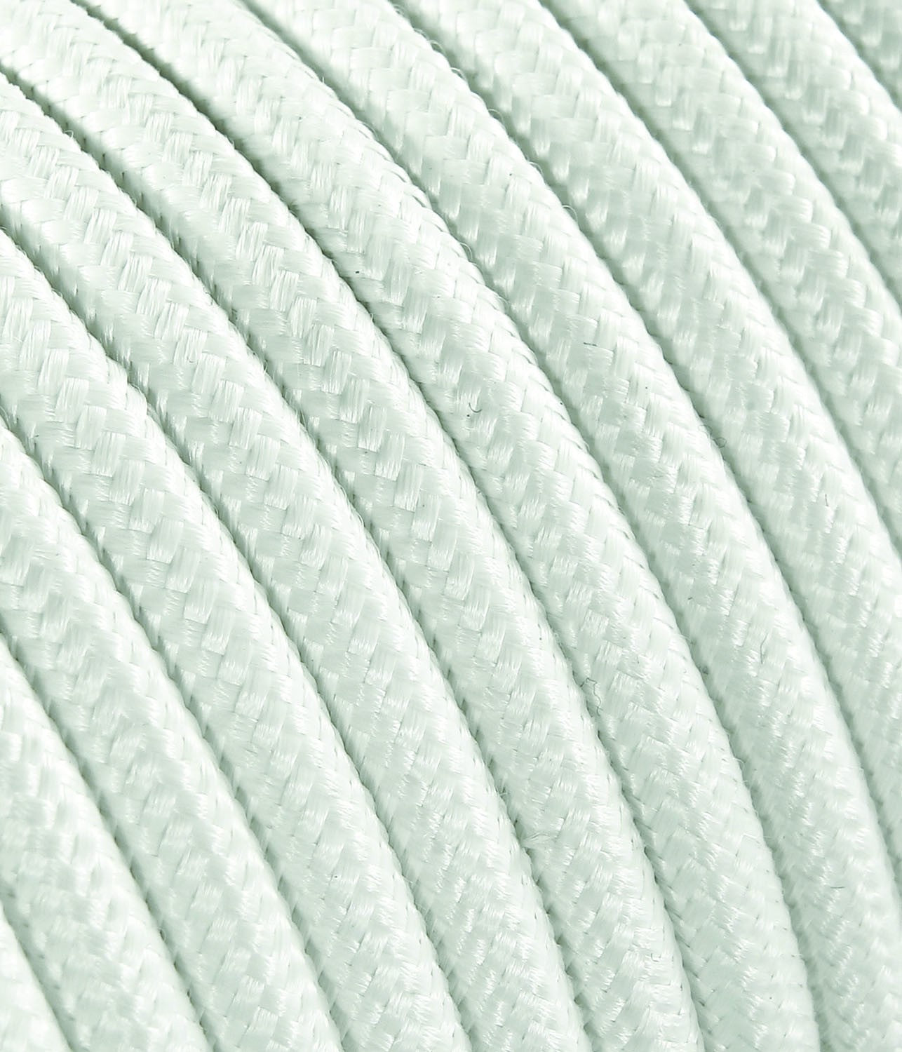 CAVO ELETTRICO ANTICATO IN TESSUTO TONDO H03V 2X0,75 MT.10 BIANCO