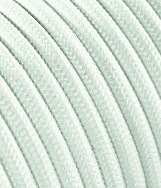 CAVO ELETTRICO ANTICATO IN TESSUTO TONDO H03V 2X0,75 MT.10 BIANCO