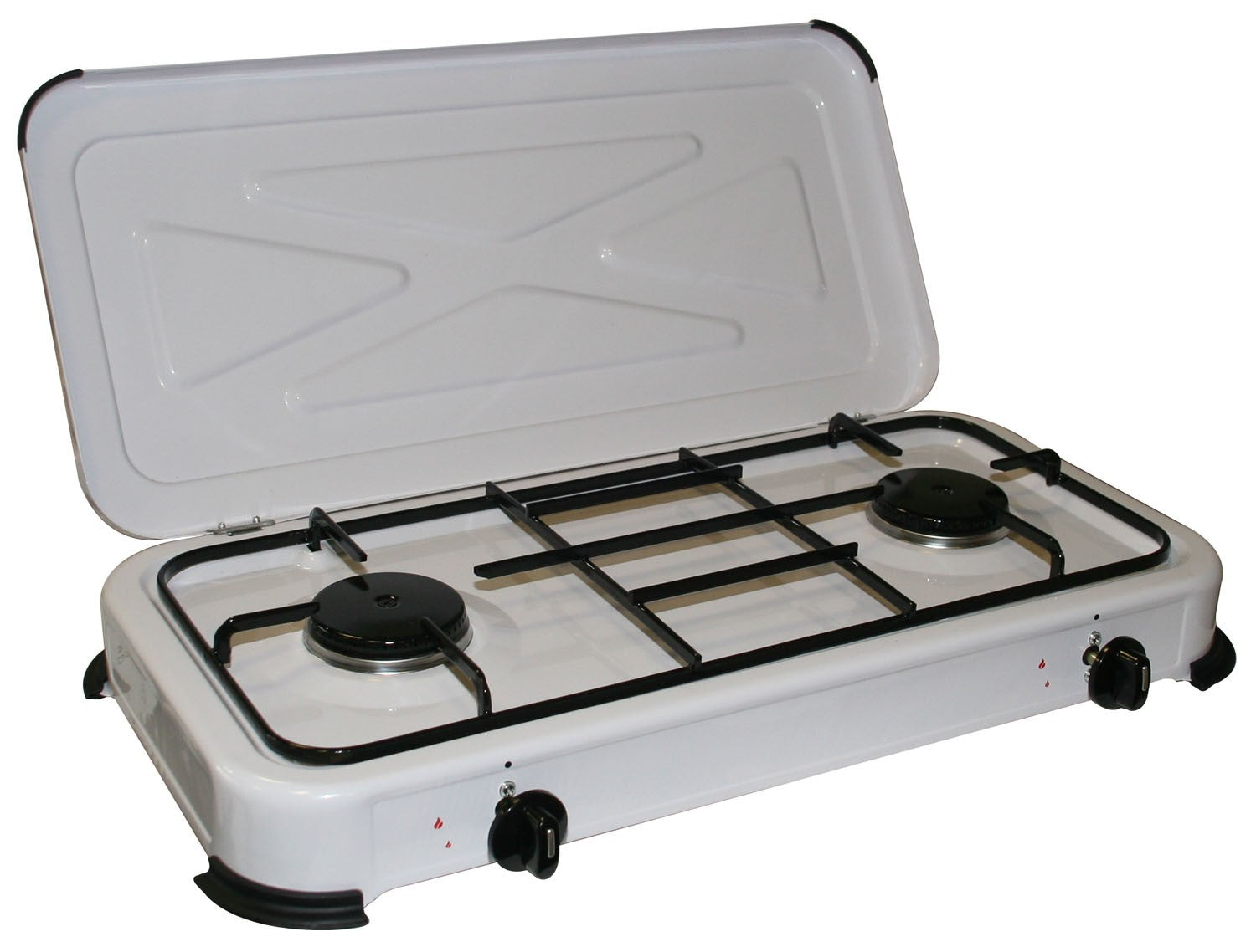 FORNELLO A GAS 2 FUOCHI 58X28X7 -  BG-02C