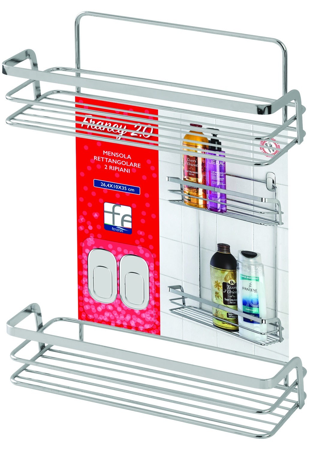 MENSOLA FRANCY 2 RIPIANO PER DOCCIA-160019B