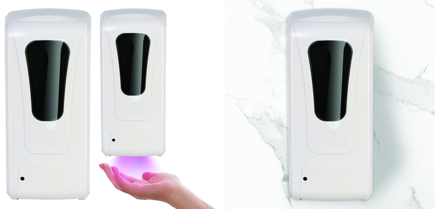 DISPENSER AUTOMATICO PER IGIENIZZANTE O SAPONE LIQUIDO 1LT CON SENSORE 12x11xH26 cm