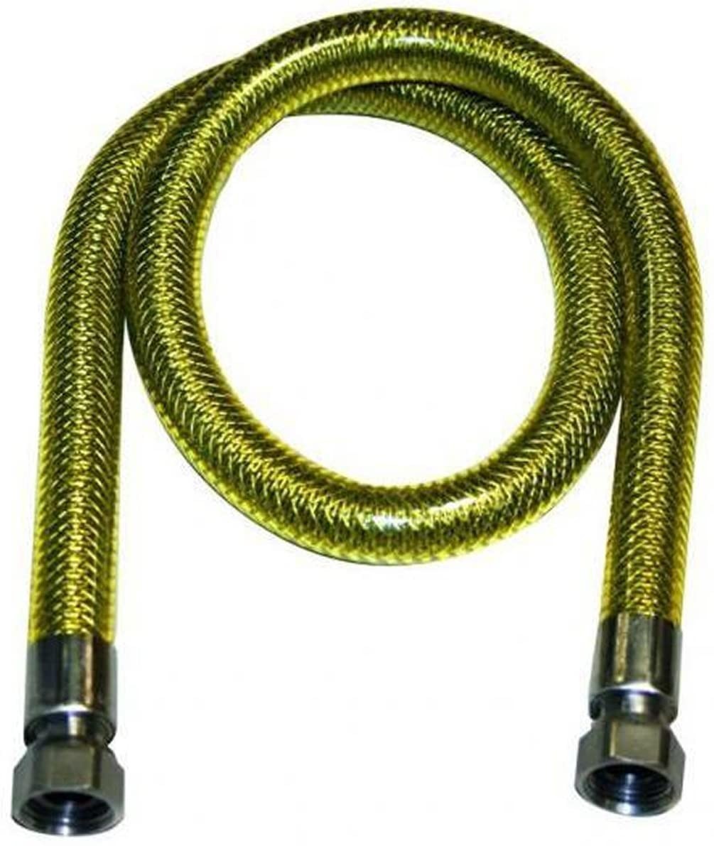 TUBO GAS IN ACCIAIO INOX F/F 1/2 EN14800 CE CM.150