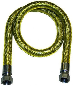 TUBO GAS IN ACCIAIO INOX F/F 1/2 EN14800 CE CM.150