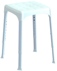 SEDUTA ANTISCIVOLO SGABELLO BIANCO DA BAGNO HL.CM.39-54 EH-STA-PP-BX