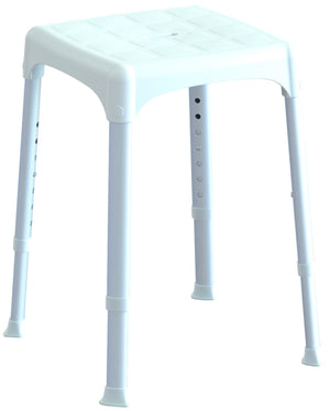 SEDUTA ANTISCIVOLO SGABELLO BIANCO DA BAGNO HL.CM.39-54 EH-STA-PP-BX