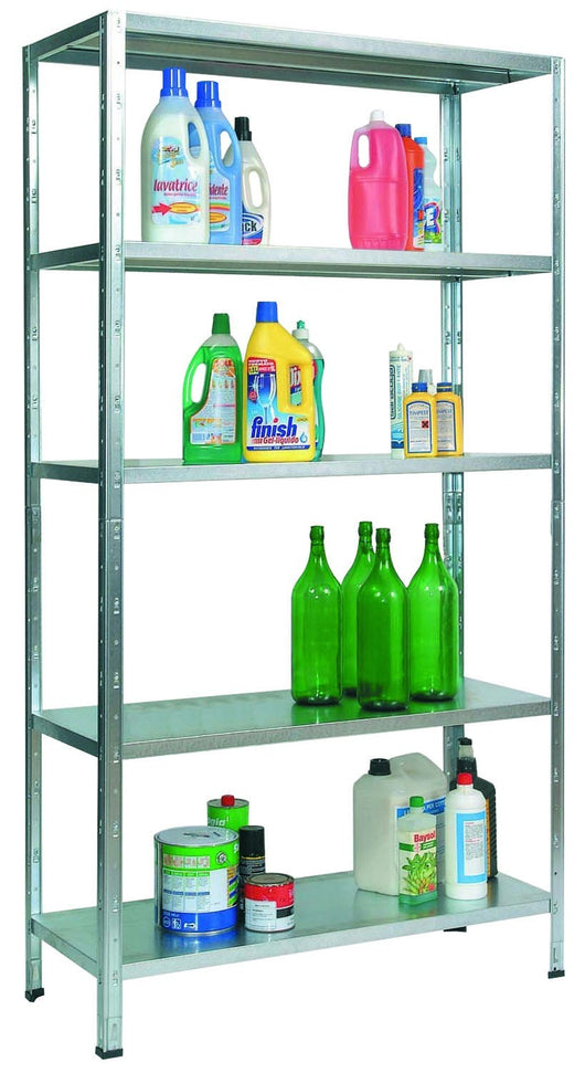 SCAFFALE 5 PIANI IN ACCIAIO BRIXO CLICK CLACK 5P