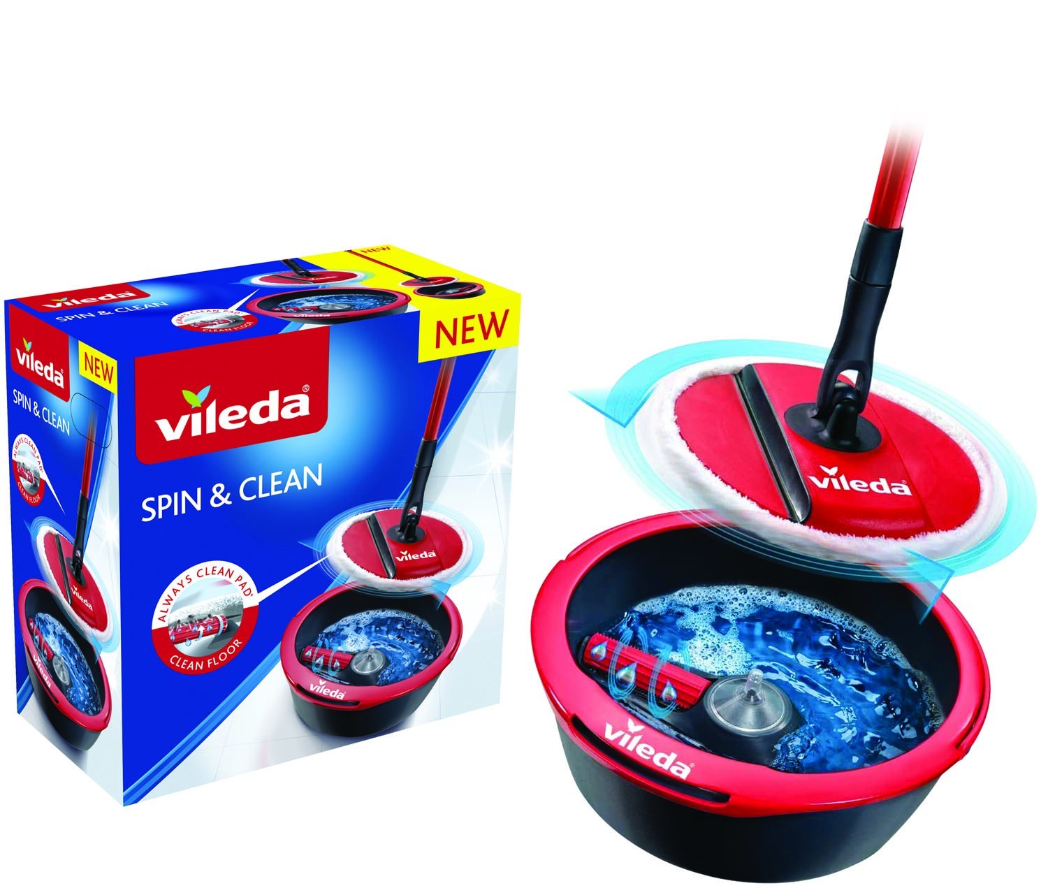 VILEDA SISTEMA SPIN & CLEAN LAVAPAVIMENTI