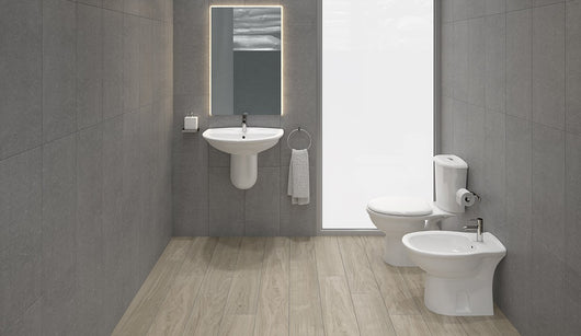 Vaso monoblocco karla con scarico a muro