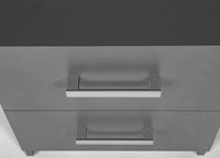CASSETTIERA COMODINO ELENZIO 2 CASSETTI 41,2x40x58H CM GRIGIO GRAFITE