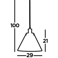 Sospensione Contemporanea Piramide Acciaio Cromo Vetro Trasparente 1 Luce E27