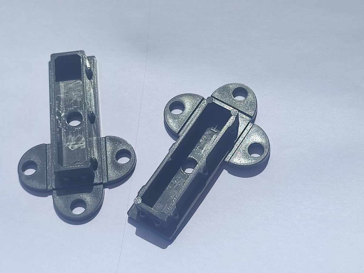 Coppia di squadrette di fissaggio 60x20