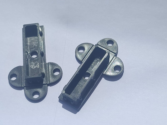 Coppia di squadrette di fissaggio 60x20