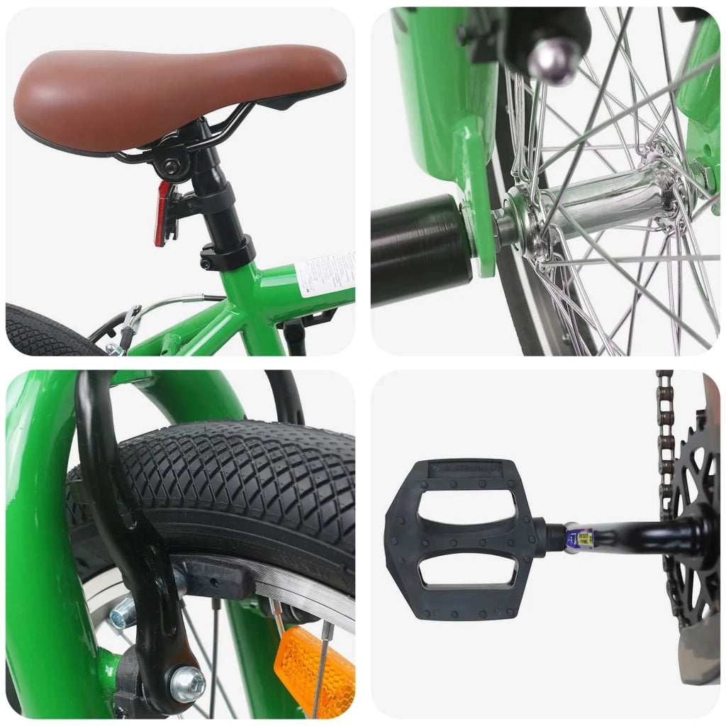 BMX 18 Pollici per bambini dai 7 ai 10 anni Verde