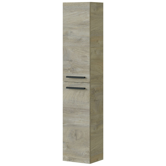KIT MOBILE COLONNA SOSPESA 2 ANTE  150x30x25cm ROVERE ALASKA