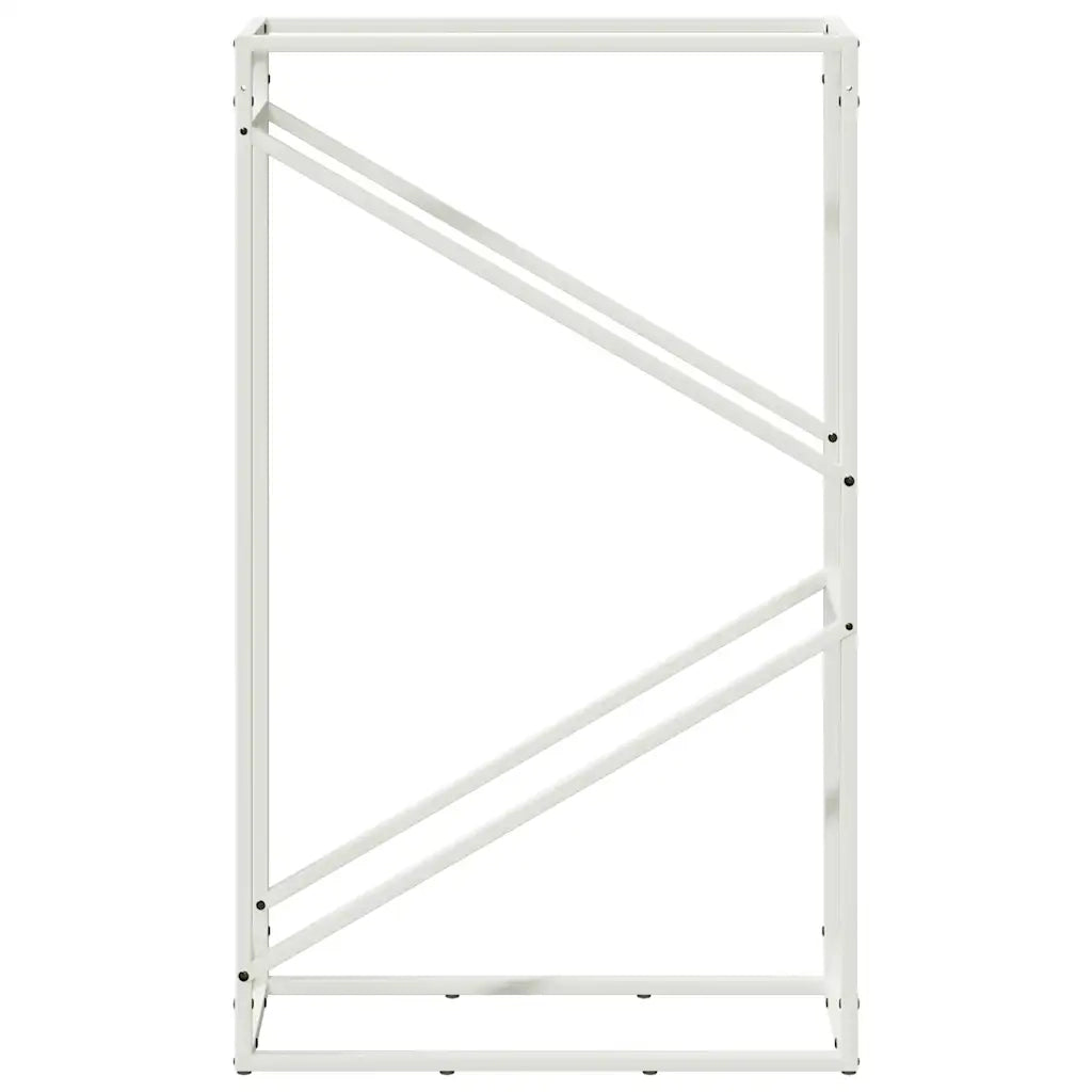 Rastrelliera per Legna da Ardere Bianca 60x25x100 cm CFW2710398