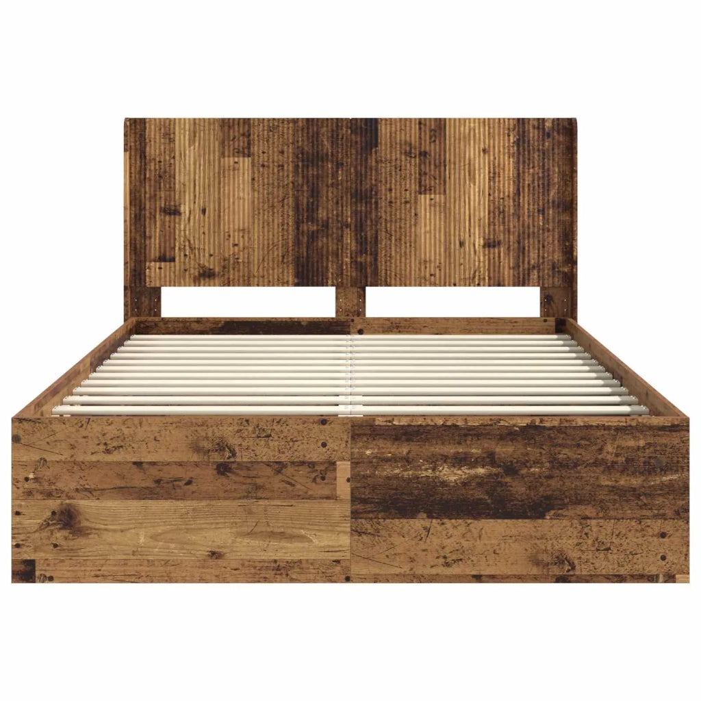 Struttura del letto con stoccaggio e testata 3 pcs 3413859