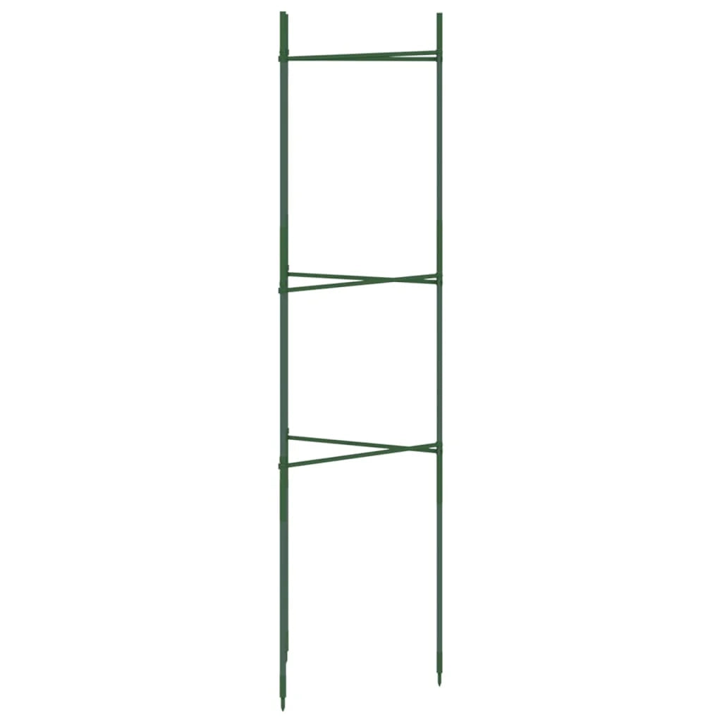 Set di 2 pratici supporti regolabili per pomodori 32 x 29 x 116 cm acciaio verde 02_0056680