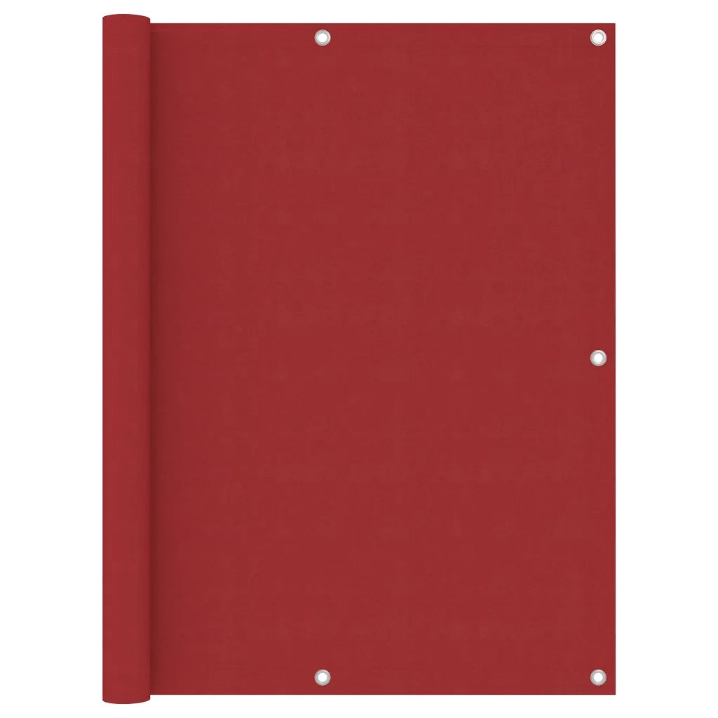 Paravento Balcone Rosso 120x500 cm in Tessuto Oxford