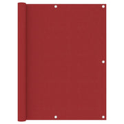 Paravento Balcone Rosso 120x500 cm in Tessuto Oxford