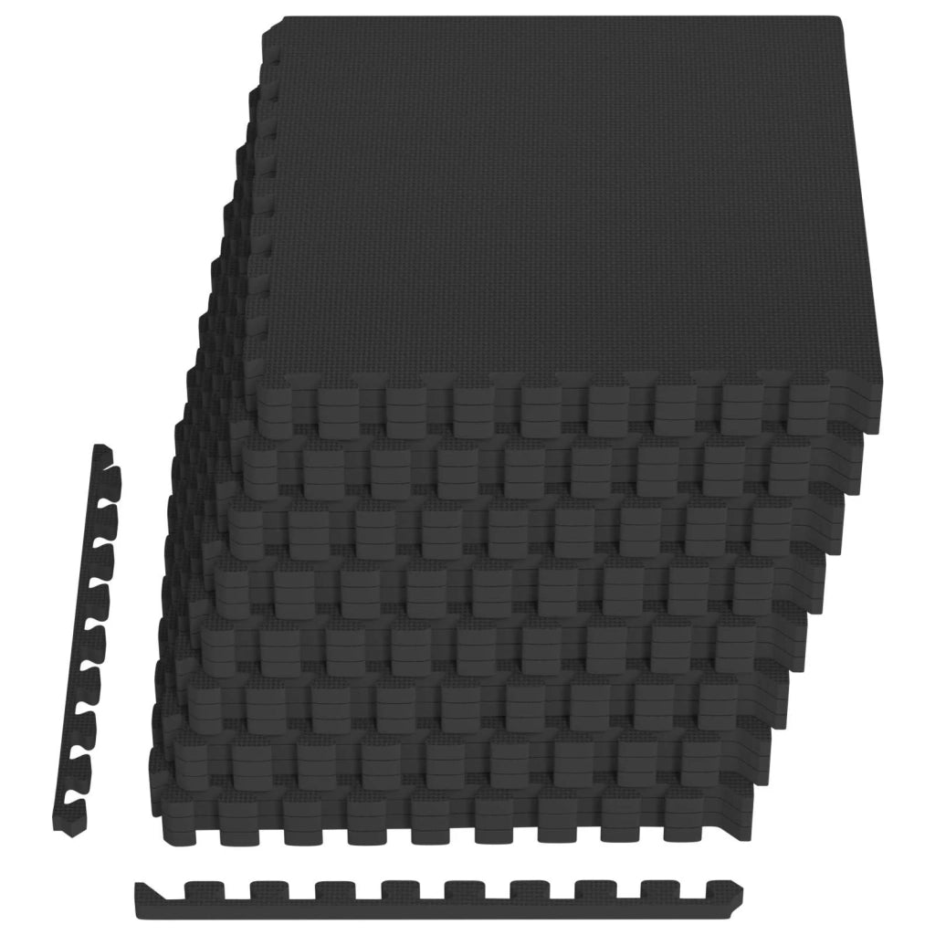 Tappetino per piscina 24 pcs Nero 8,64 m² Schiuma EVA 3433308