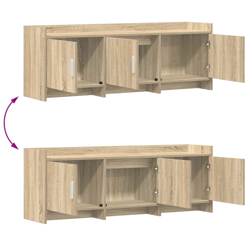 Mobile TV 130 x 33 x 47 cm Rovere Sonoma Legno ingegnerizzato 8011197