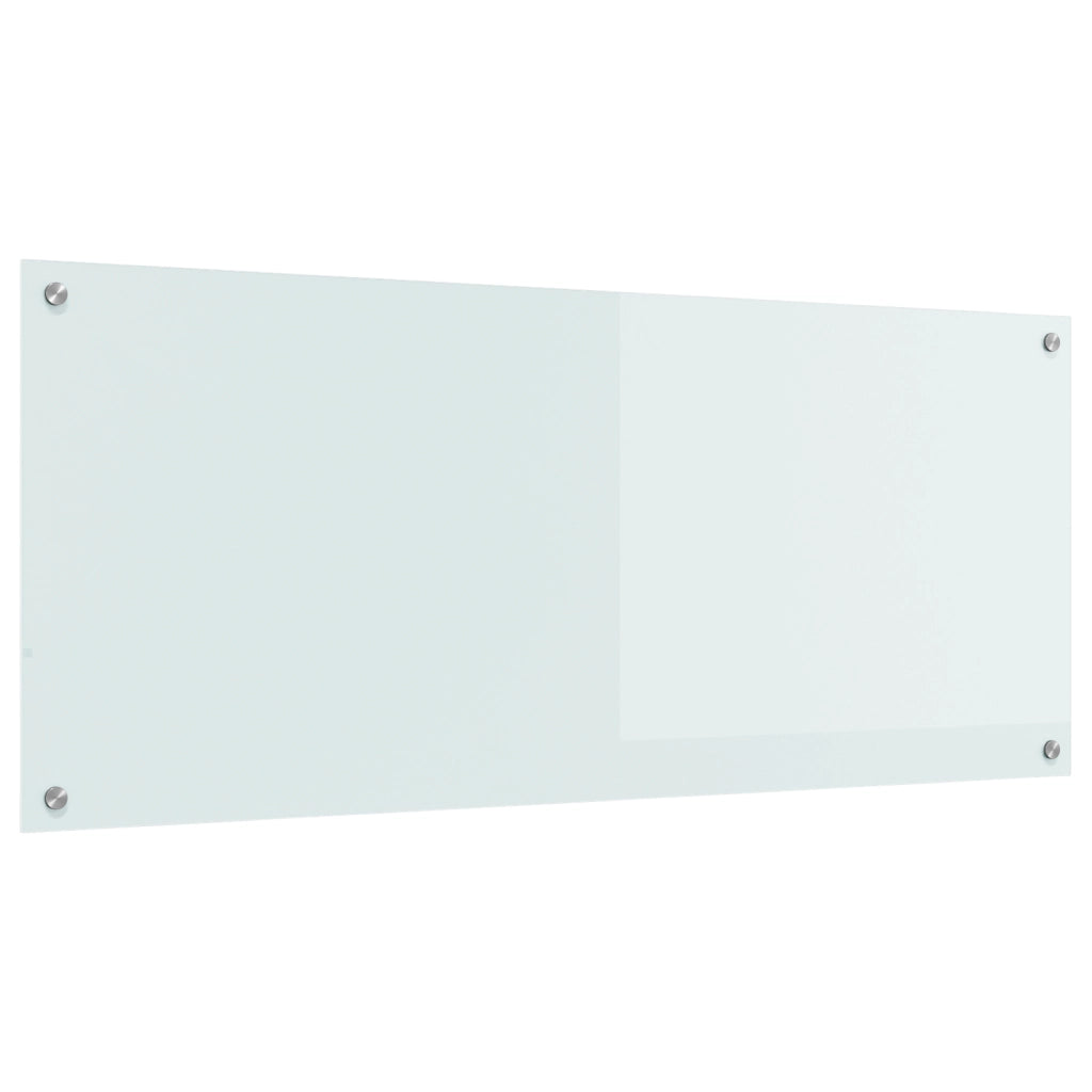 Schienale Cucina  Bianco 120x50x0,6 cm Vetro Temperato