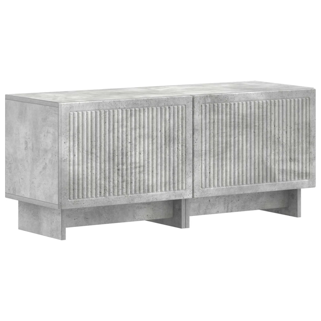 Mobile TV LED a 5 pezzi Grigio Cemento Legno ingegnerizzato 3416418