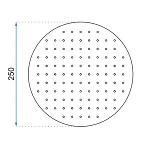 Soffione Doccia Rea Gold 25cm