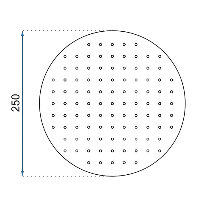 Soffione Doccia Rea Gold 25cm