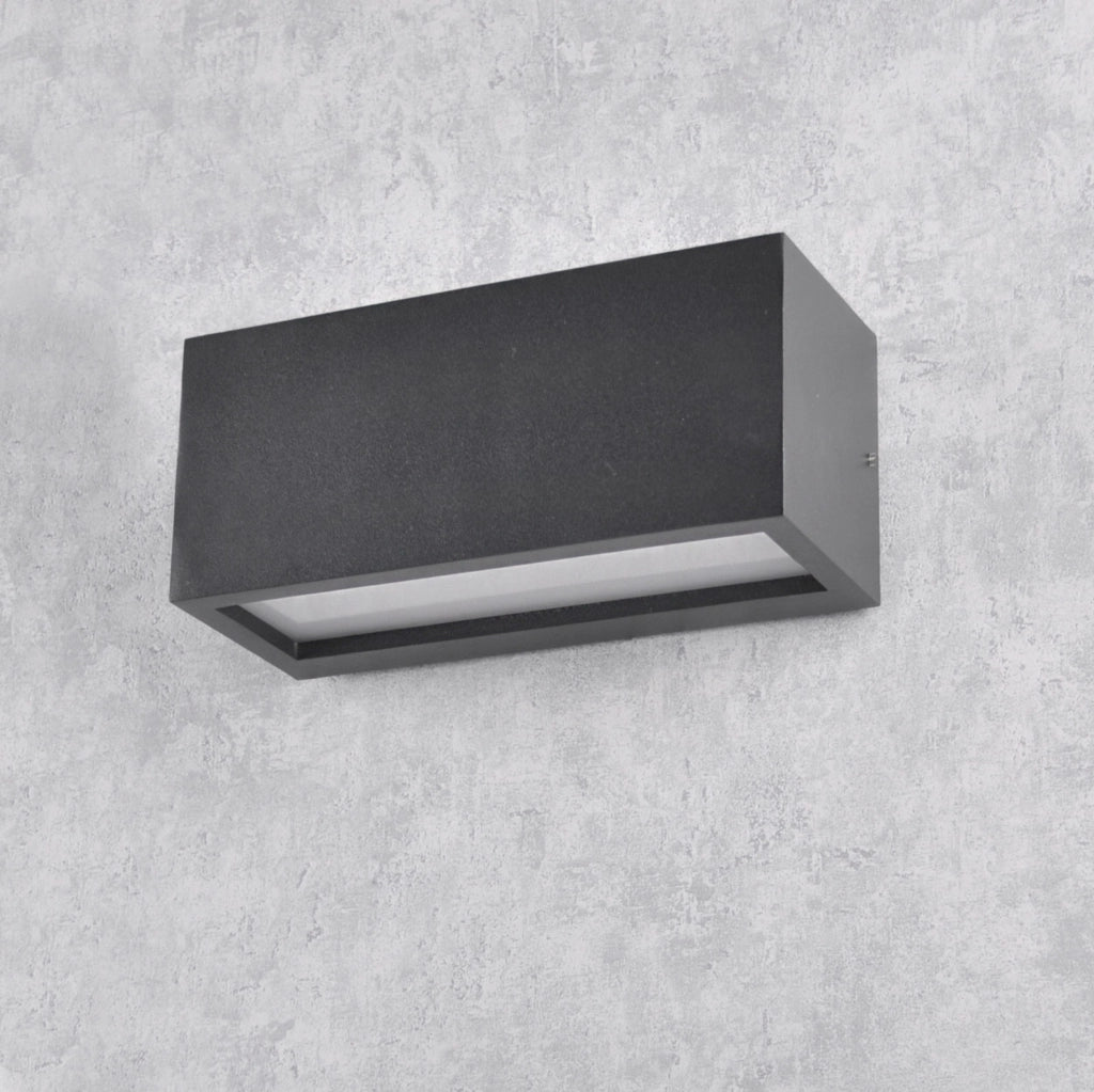 Applique esterna nera 1xE27 TOKIO Polux IP54 alluminio